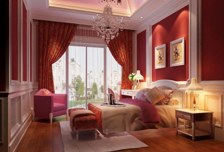 Дизайн спальни романтического стиля