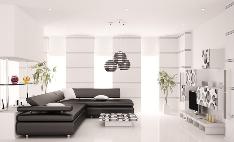 Современный дизайн гостиной комнаты